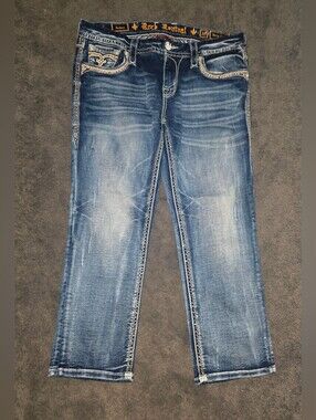 Rock Revival Jelina Easy Crop Jeans Size 30